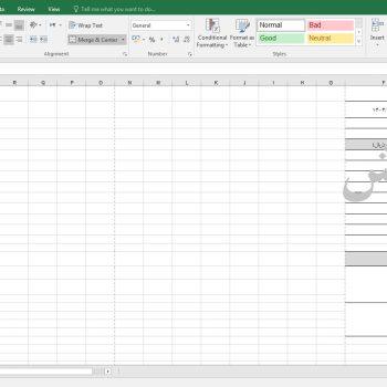 دانلود فاکتور فروش به صورت اکسل excel